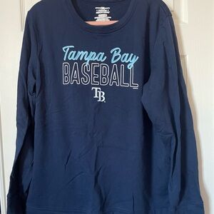 Navy Blue Tampa Bay Rays Baseball Sweater